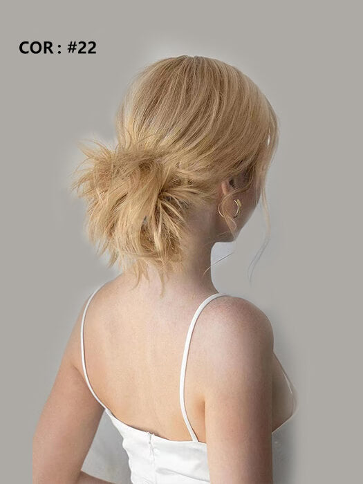 Cute Messy Short Layered Hair Bun Comb Clips By imwigs®