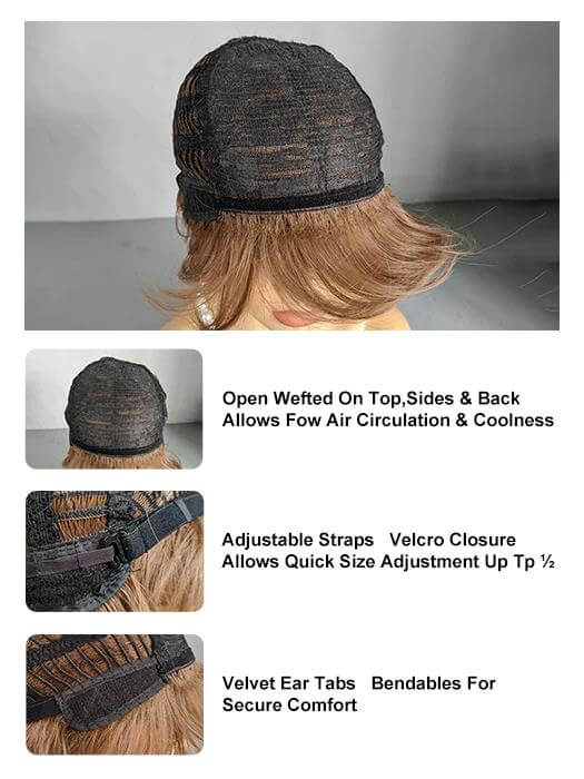 Layered Bob Wigs Synthetic Wigs With Roots By imwigs®