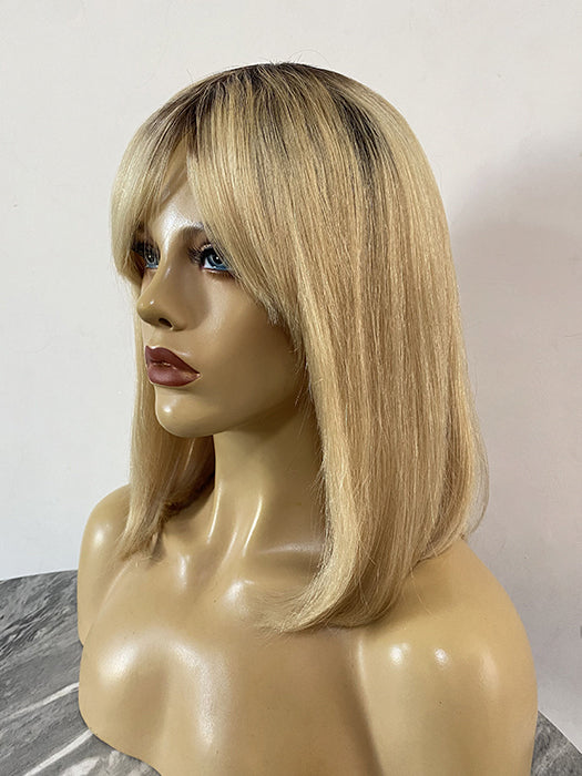 Silky Shoulder Length Straight Blonde Human Hair Wigs By imwigs®