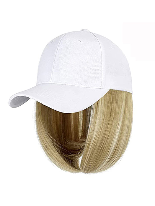 Baseball Hat Straight Bob Wig Cap By imwigs®