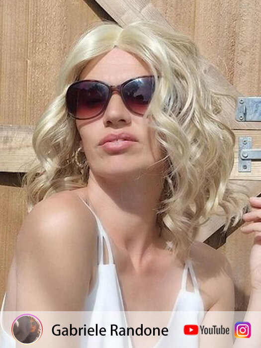 Graceful Short Blonde Lace front Synthetic Wig By imwigs®