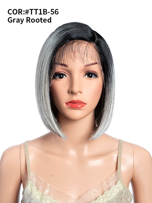 Medium Straight Bob Wigs Lace Frontal Synthetic Wigs By imwigs®