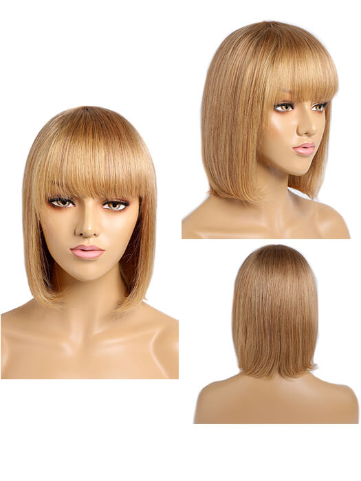 Bob Haircut Straight Human Hair Wigs By imwigs®