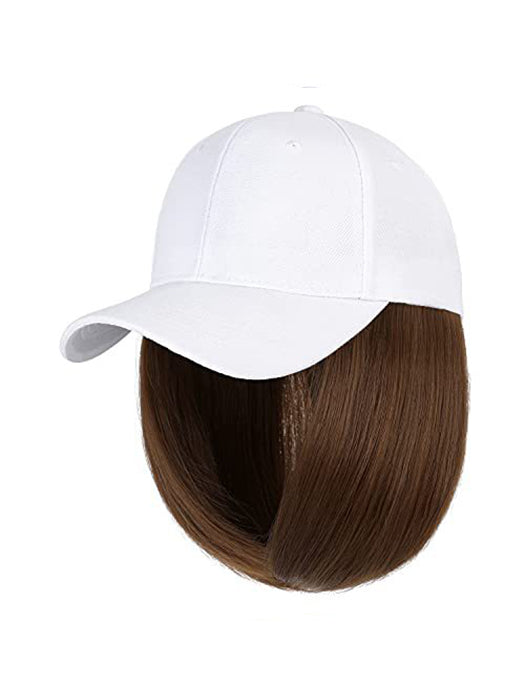Baseball Hat Straight Bob Wig Cap By imwigs®