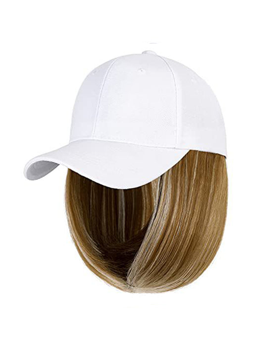 Baseball Hat Straight Bob Wig Cap By imwigs®