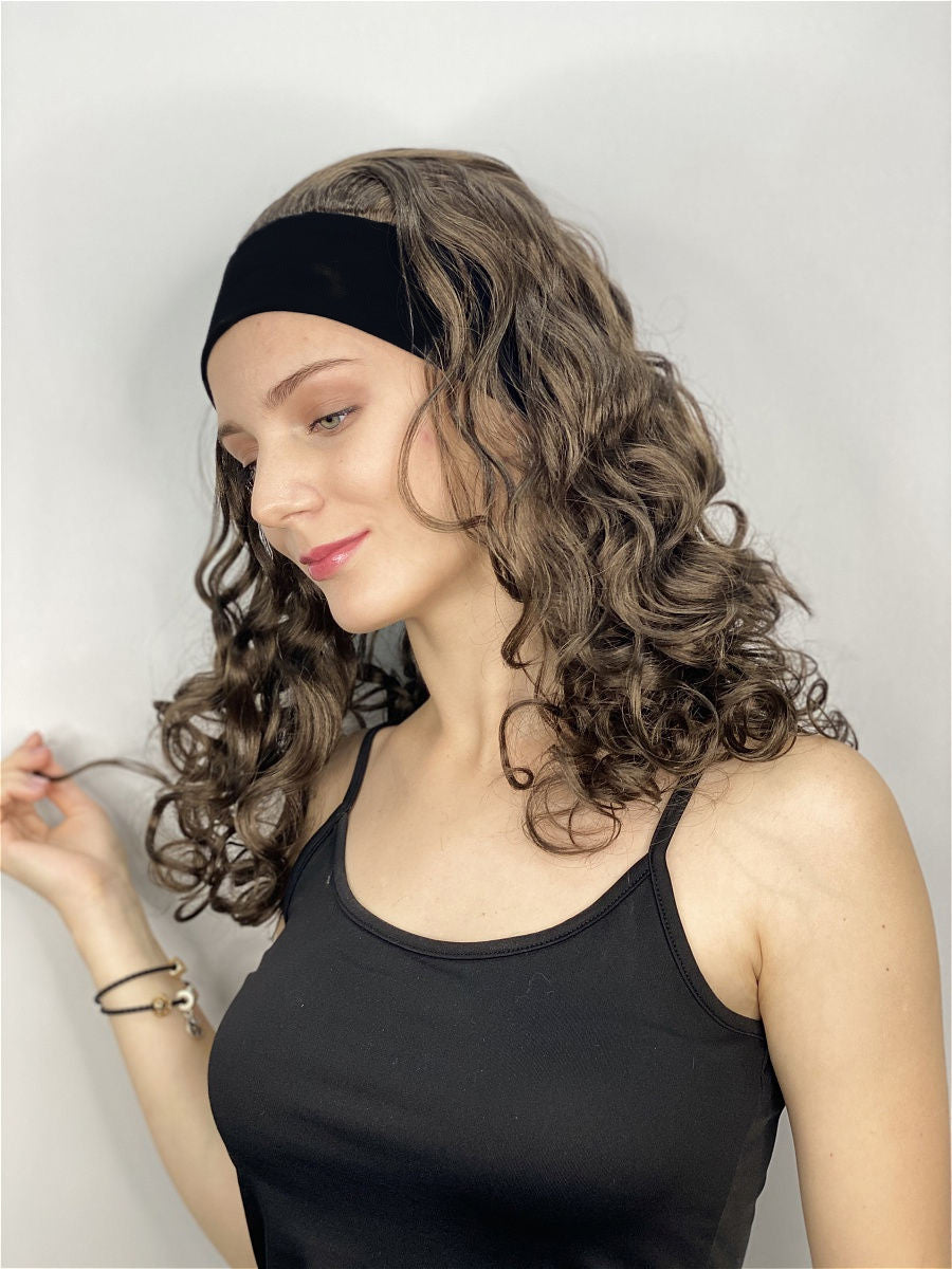 Embrace Long Curly Layered Headband Synthetic Wigs By imwigs®