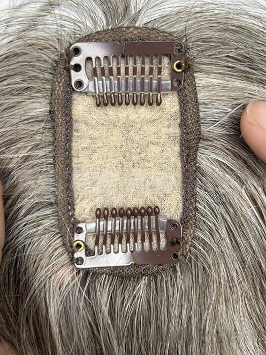 Granny Gray Straight Human Hair Toppers By imwigs®