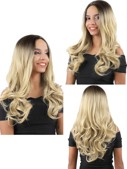 Long Wavy Wigs Softly Lace Frontal Synthetic Wigs By imwigs®