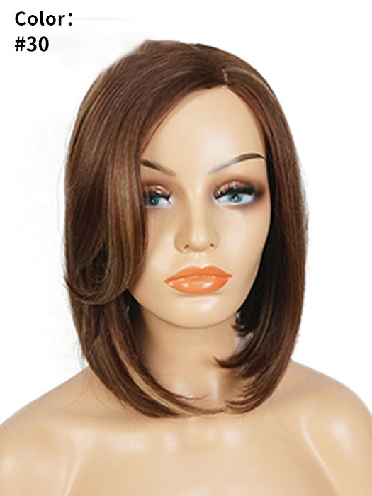 Side Part Middle Length Lace Part Synthetic Wigs With Roots