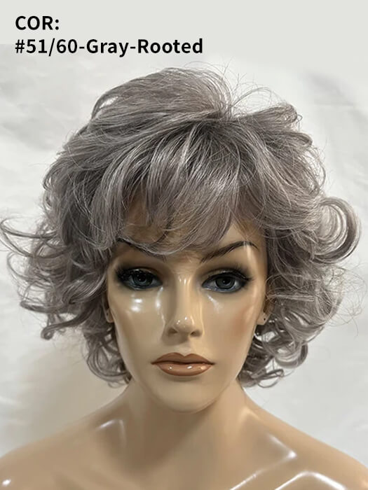 Chin Length Wavy Curly Wigs Synthetic Wigs By imwigs®