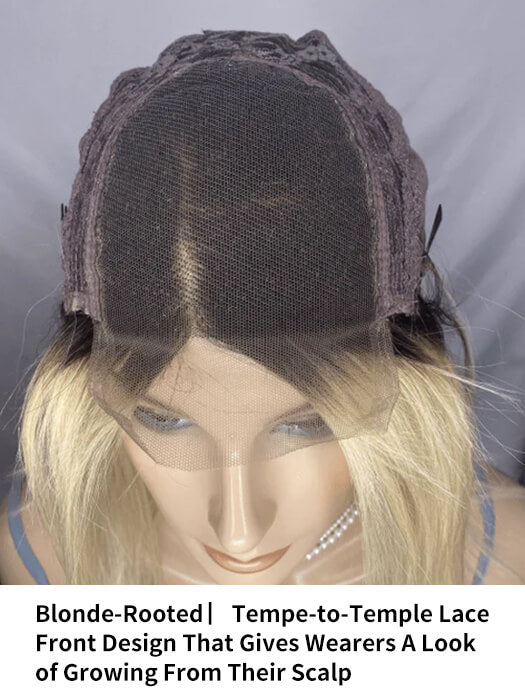 Straight Smooth Wigs Lace Frontal Human Hair Wigs With Roots By imwigs®