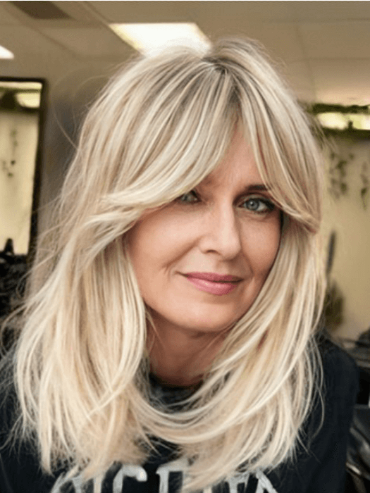 Classical Middle Length Layered Synthetic Wigs With Roots By imwigs®
