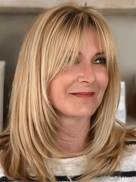 Classical Middle Length Layered Synthetic Wigs With Roots By imwigs®