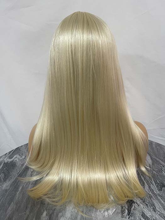 Cheer Long Straight Hairstyle With Full Bangs Synthetic Wig By imwigs®