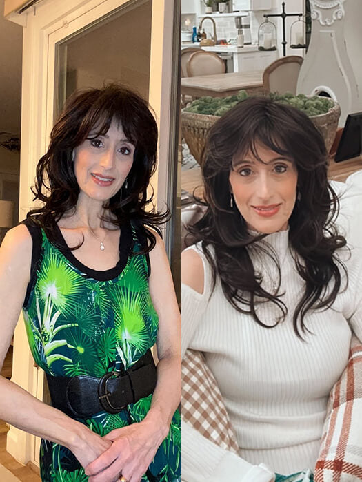 Natural Mid-Length Curly Synthetic Wig By imwigs®