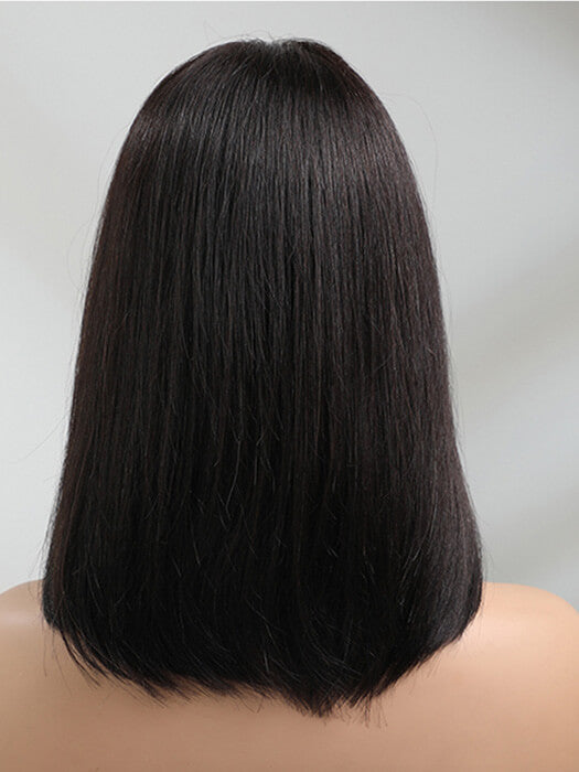 Medium Straight Bob Wigs With Bangs Human Hair Wigs By imwigs®