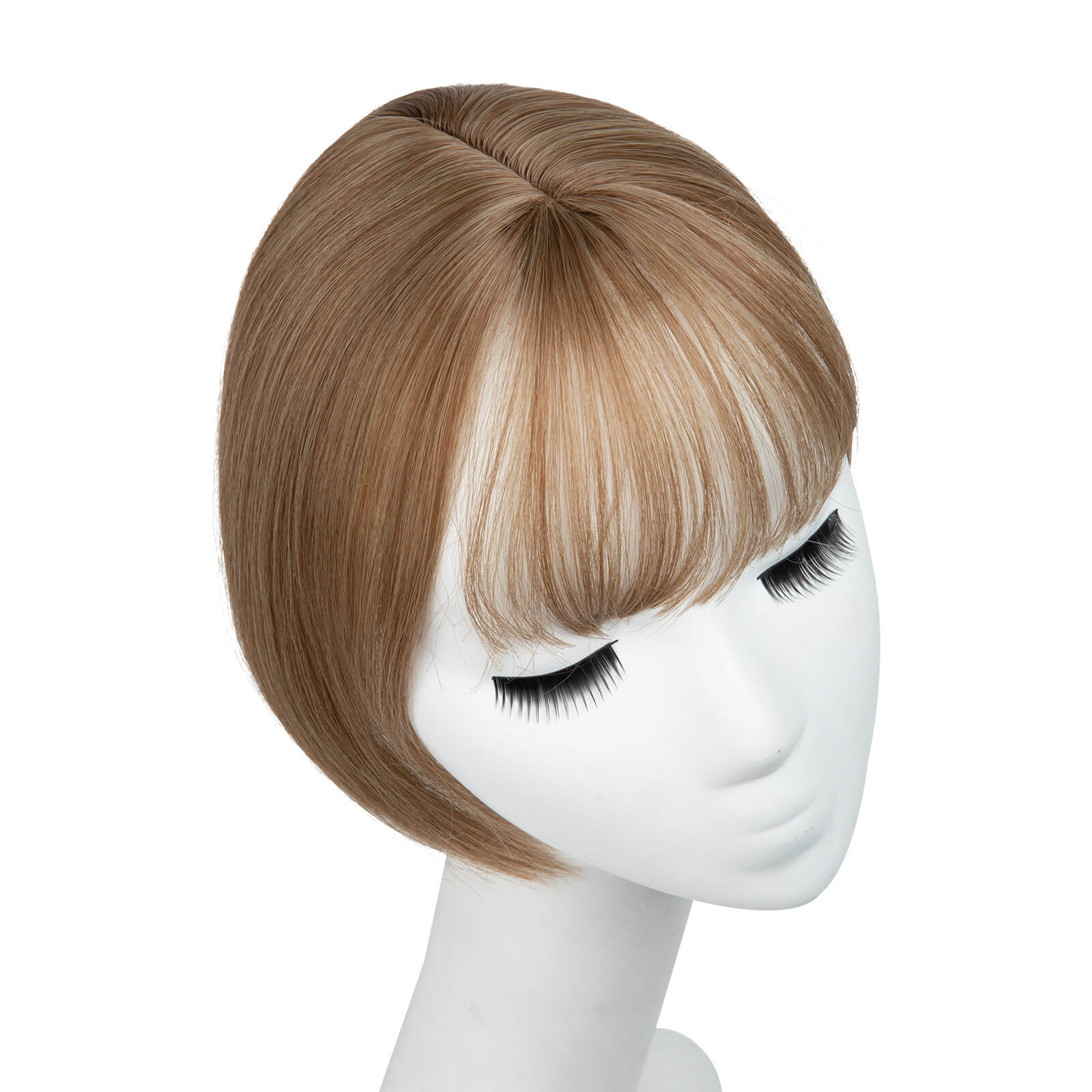 Short Heat-stylable Straight Synthetic Toppers With Bangs By imwigs®