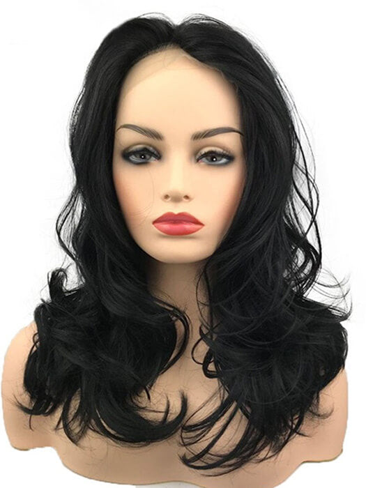 Kelly Long Wavy Synthetic Lace Front Wig By imwigs®