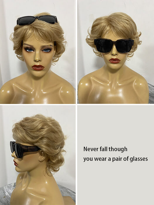 Short Layered Waves Synthetic Wigs By imwigs®