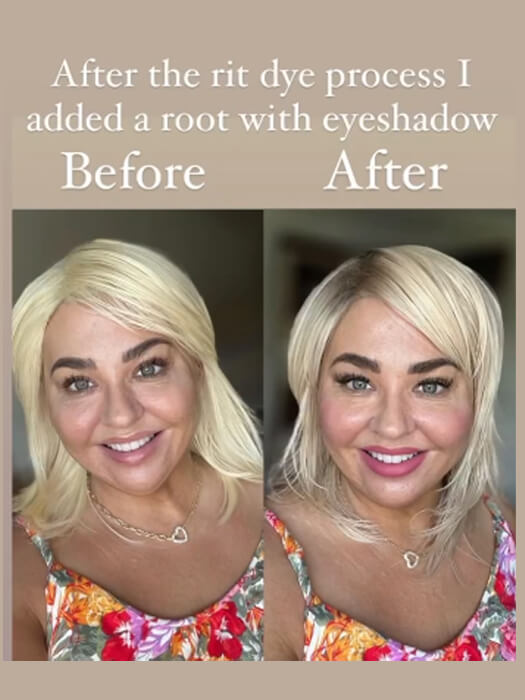 Sexy Middle Length Straight Layered Wigs Blonde Synthetic Wigs By imwigs®