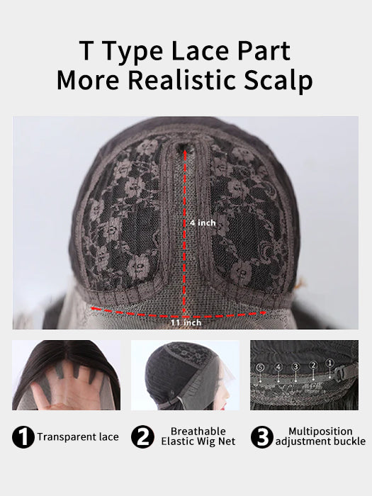 Flowing Wave Lace Frontal Synthetic Wigs By imwigs®
