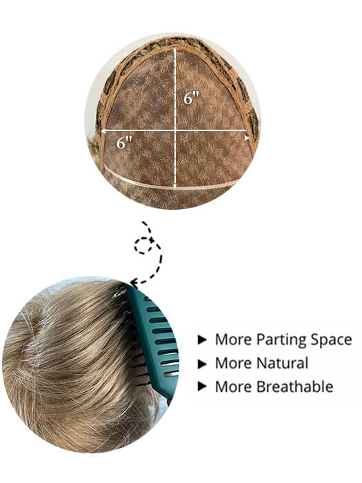 Short Curly Layered Synthetic Mono Top Full Wig By imwigs®