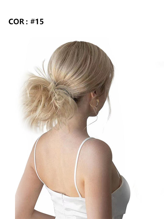 Cute Messy Short Layered Hair Bun Comb Clips By imwigs®