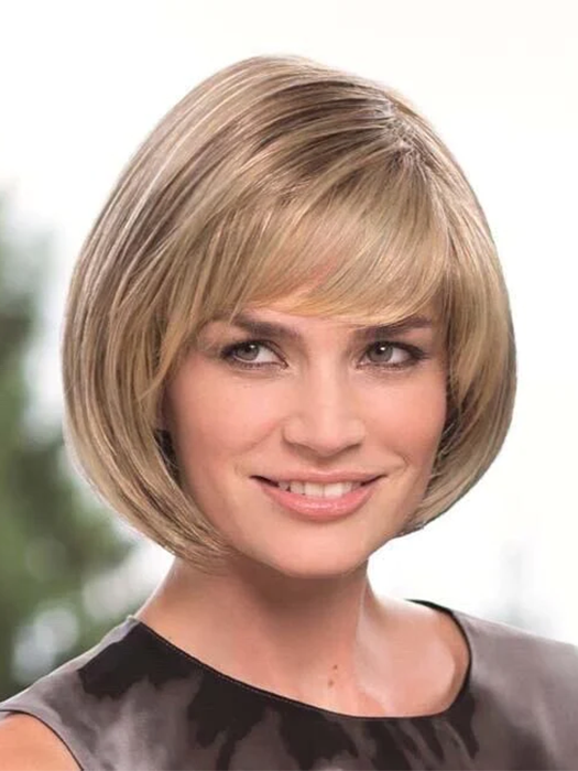 Chin Length Straight Bob Blonde Wig Synthetic Wigs By imwigs®