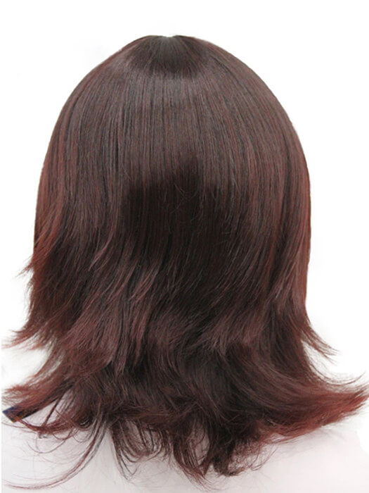 Natural Mid-Part Layered Straight Synthetic Wigs With Bangs By imwigs®