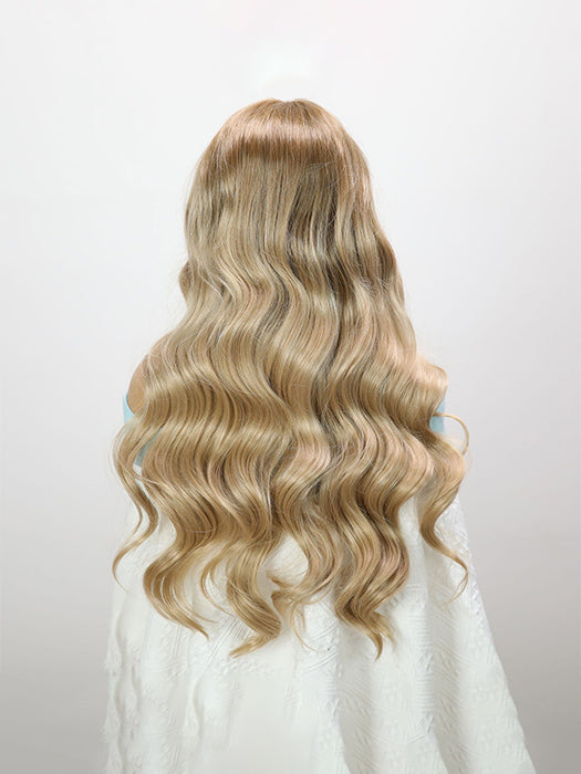 Lynne Long Wavy Wigs Lace Front Synthetic Wigs By imwigs®