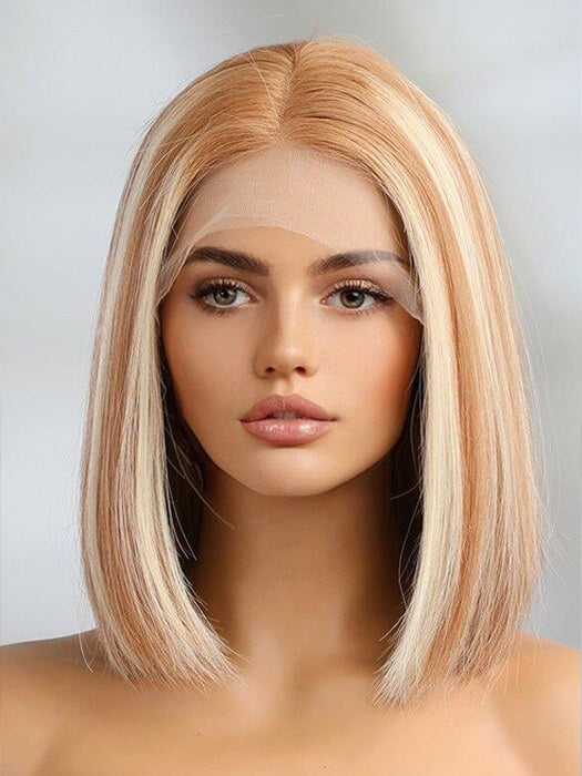 Silky Shoulder Length Straight Wigs Lace Frontal Human Hair Wigs By imwigs®