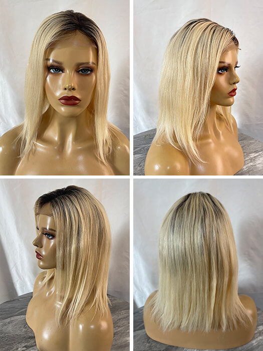 Straight Smooth Wigs Lace Frontal Human Hair Wigs With Roots By imwigs®