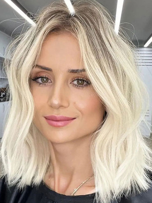 Glamorous Middlle Part Wavy Wigs Lace Frontal Synthetic Wig By imwigs®