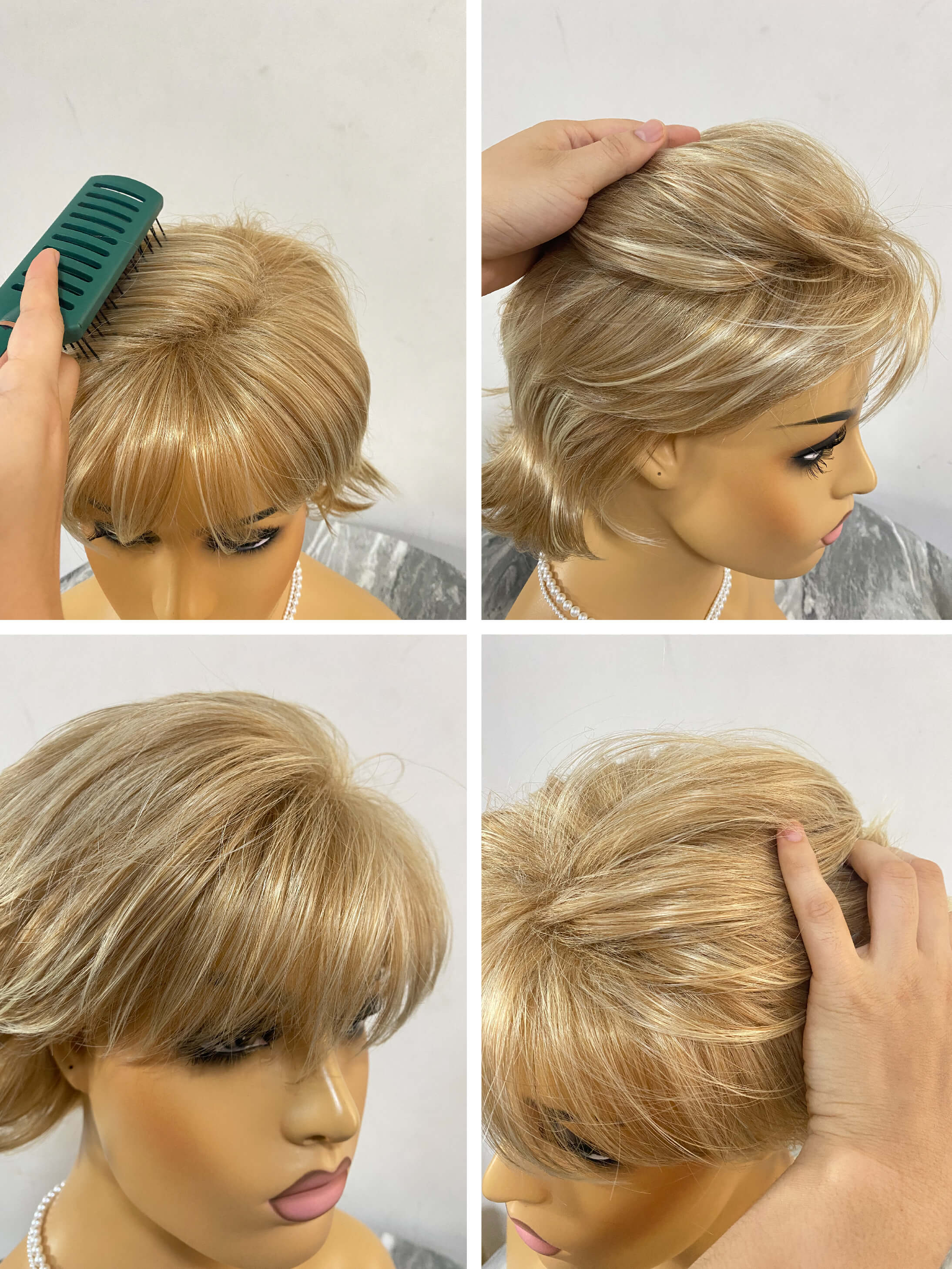 Sky Short Bob Straight Layered Synthetic Wig By imwigs®