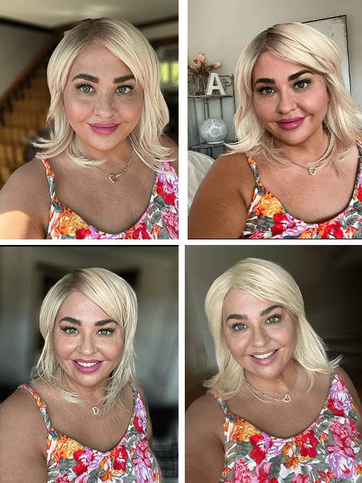 Sexy Middle Length Straight Layered Wigs Blonde Synthetic Wigs By imwigs®