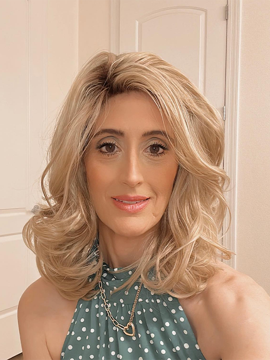 Middle Length Wavy Blonde Wigs Synthetic Wigs By imwigs®