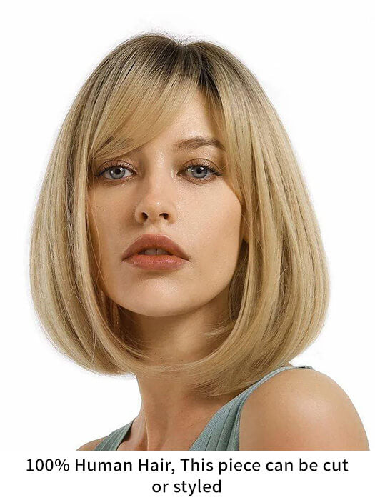Silky Shoulder Length Straight Blonde Human Hair Wigs By imwigs®