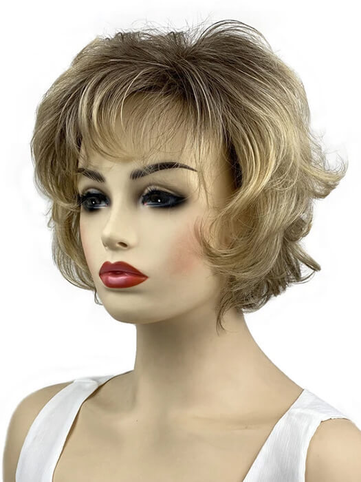 Shaggy Blonde Wigs 10 Inch Wavy Synthetic Wigs By imwigs®
