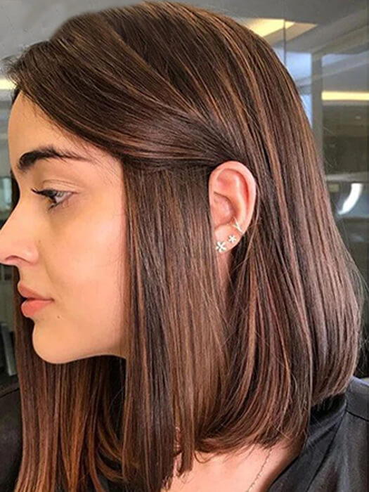 Straight Bob Human Hair Wigs Balayage Lace Front Wigs By imwigs®