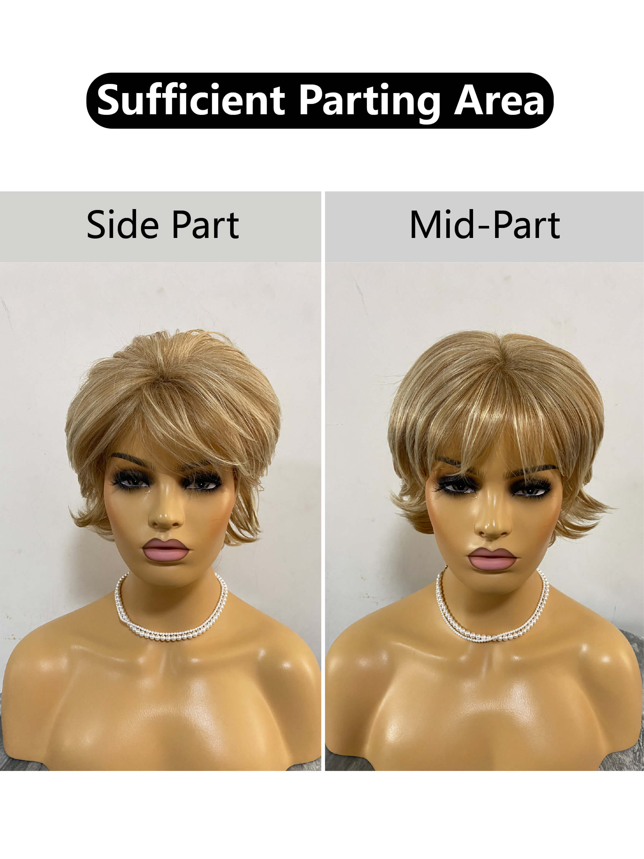 Sky Short Bob Straight Layered Synthetic Wig By imwigs®