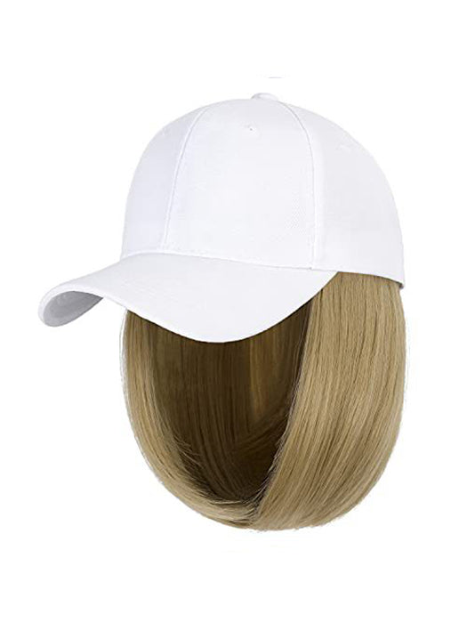 Baseball Hat Straight Bob Wig Cap By imwigs®