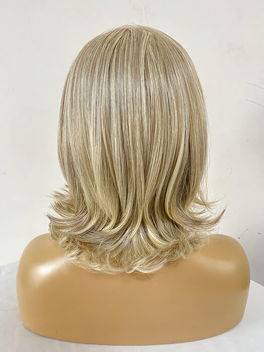 Layered Bob Wigs Mono Top Synthetic Wigs With Highlights By imwigs®