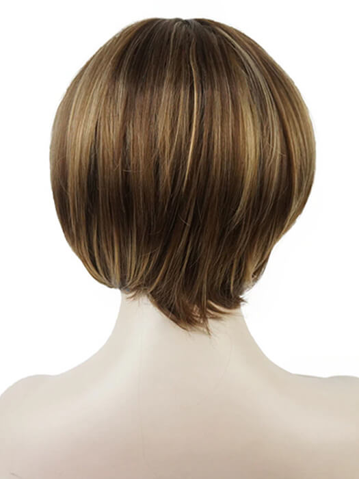 Fantasy Short Layered Bob With Rooted Synthetic Wig By imwigs®