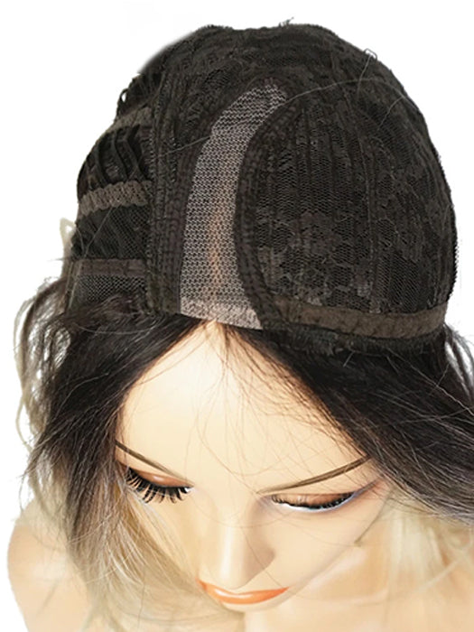 Side Part Middle Length Lace Part Synthetic Wigs With Roots