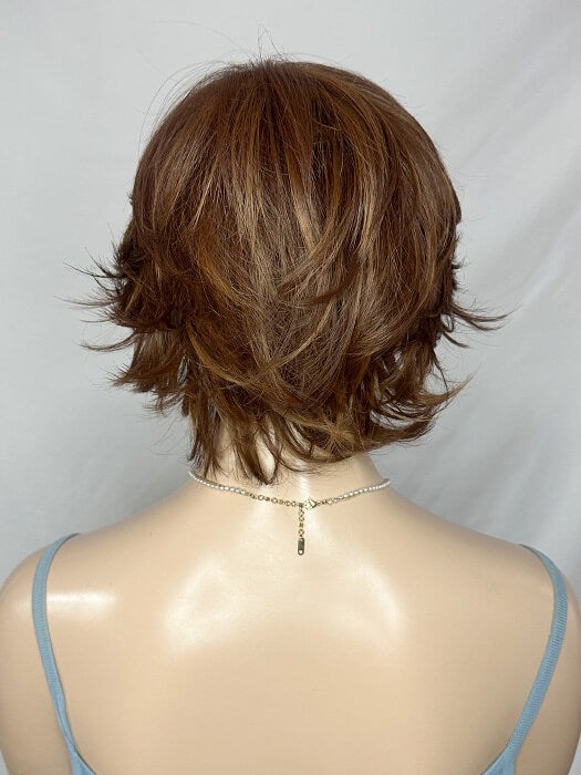 Sexy Short (8 Inch) Curly layered Brown Synthetic Wig By imwigs®