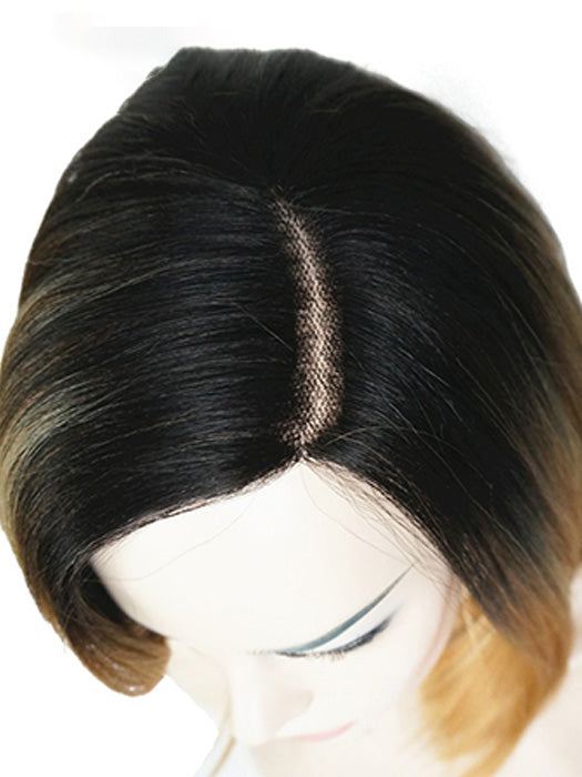 Side Part Middle Length Lace Part Synthetic Wigs With Roots