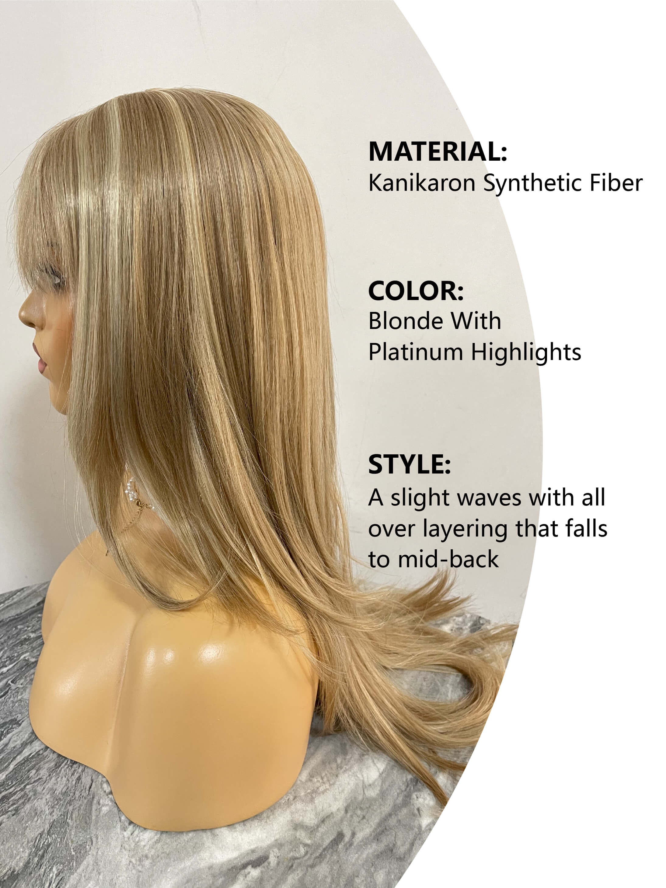 Long Layered Synthetic Wigs With Bangs By imwigs®
