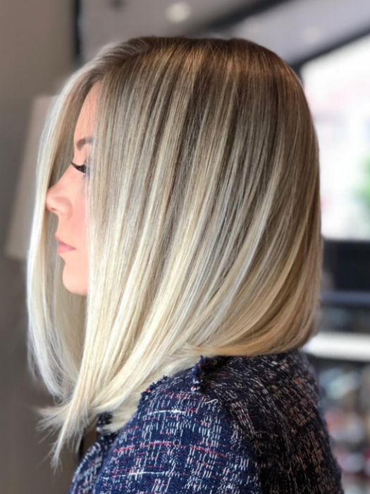 Medium Bob Wigs Straight Lace Front Synthetic Wigs With Roots By imwigs®