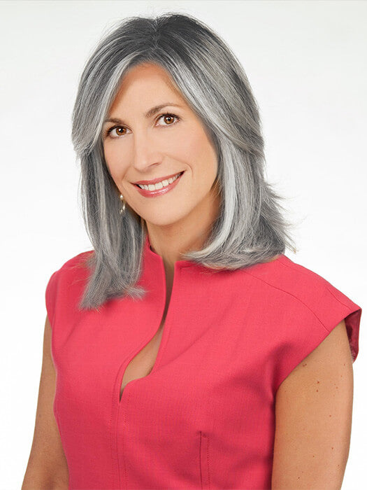 Side Part Middle Length Lace Part Synthetic Wigs With Roots