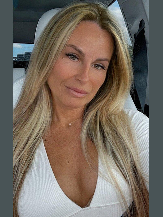 Fabulous Long Natural Straight Lace Front Synthetic Wigs By imwigs®